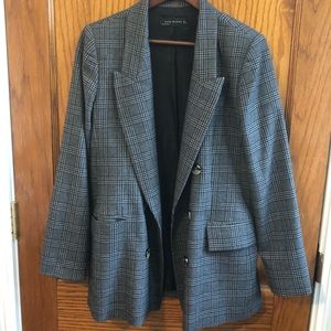 Gently used Zara plaid blazer